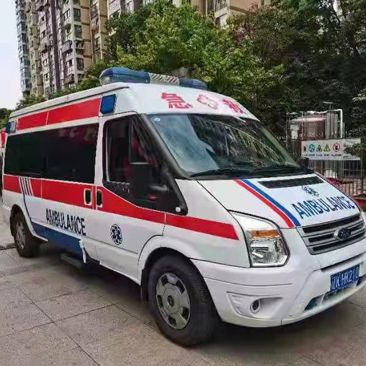 天元长途救护车护送病人返乡